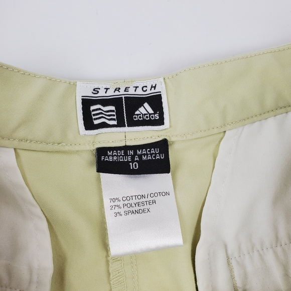 Adidas Stretch Light Green Shorts - Picture 3 of 5